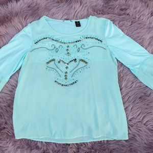 BKE Boutique Sheer Top